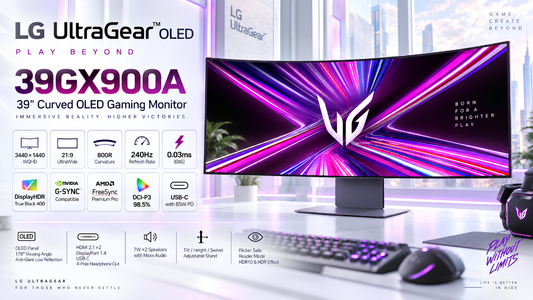 LG UltraGear 39GX900A 39-inch OLED Gaming Monitor, Supreme Computers , Dealer in Chennai