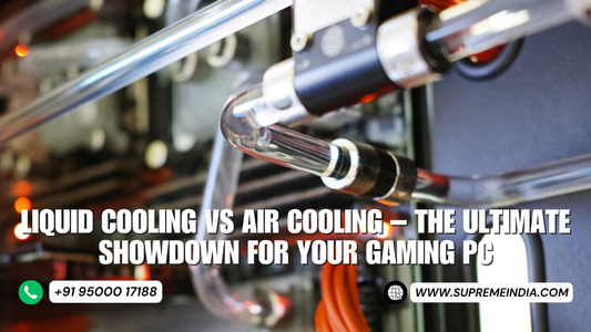 Liquid cooling vs air cooling explained for gaming PCs showing CPU thermal management and performance stability in 2026