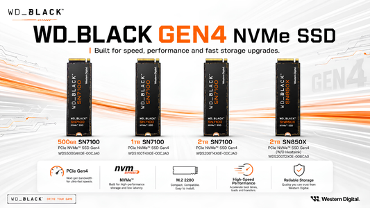 WD Black Gen4 NVMe SSD  Dealer in Chennai, Supreme Computers
