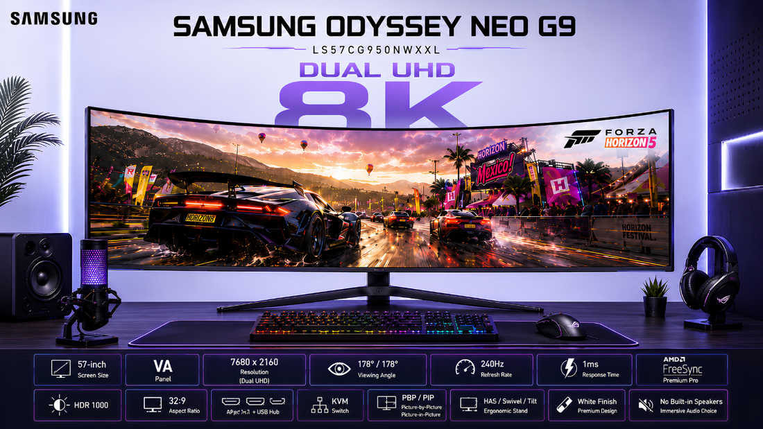 Can a 57-Inch Dual UHD 8K Monitor Change Your Gaming Experience?