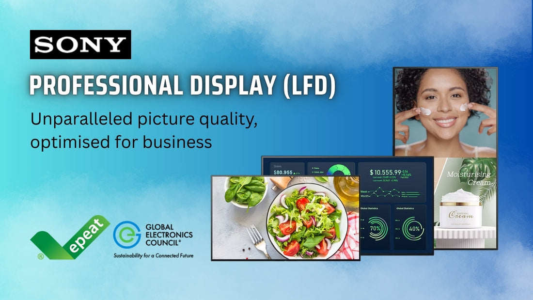 Sony Professional Display (LFD) – Large Format Display for Business with unparalleled picture quality, optimized for retail, corporate, education, and signage solutions.