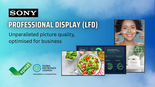 Sony Professional Display (LFD) – Large Format Display for Business with unparalleled picture quality, optimized for retail, corporate, education, and signage solutions.
