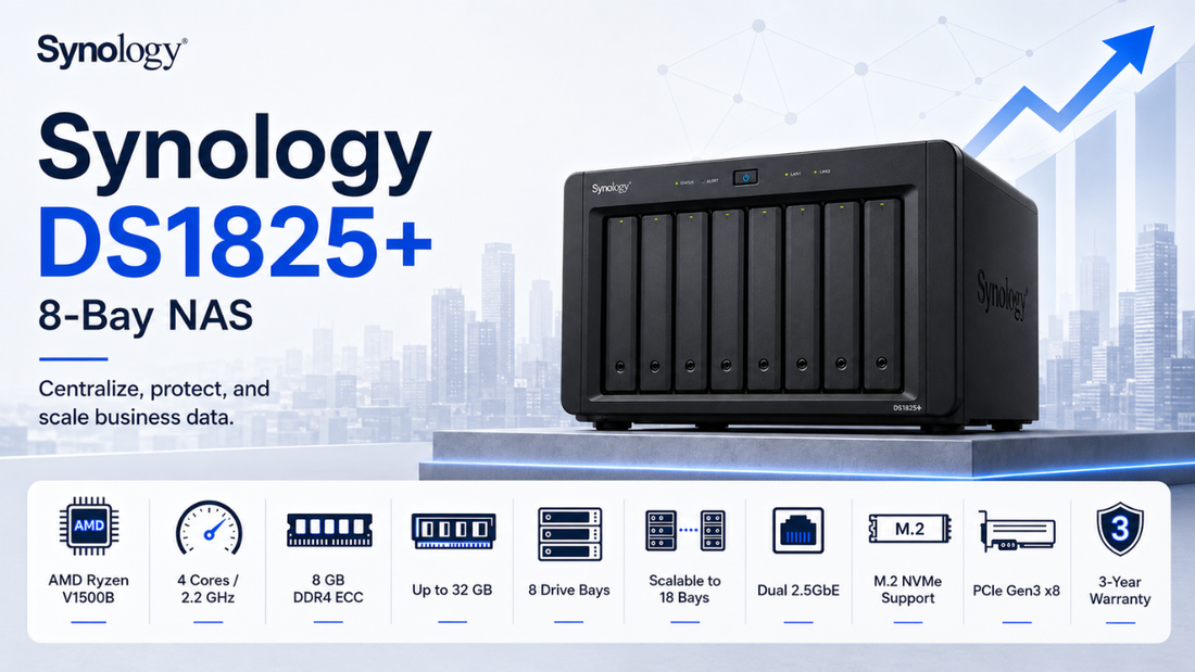 Synology DS1825+ 8-Bay NAS, Synology Dealer in Chennai, Supreme Computers