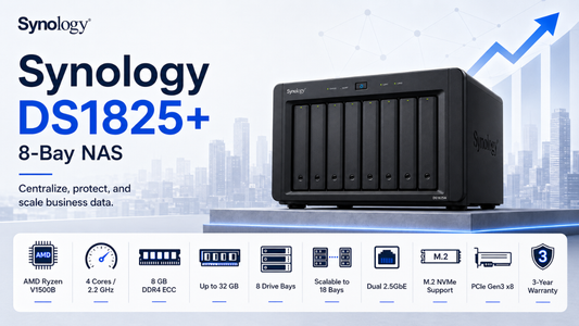 Synology DS1825+ 8-Bay NAS, Synology Dealer in Chennai, Supreme Computers