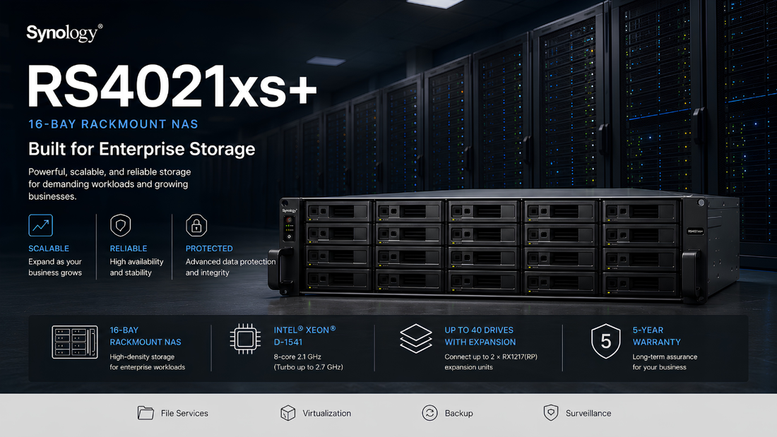 Synology RS4021xs+ 16-Bay Rackmount NAS Dealer in Chennai, Supreme Computers