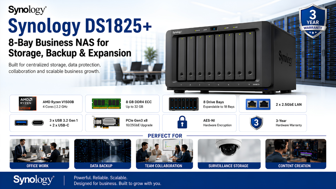 Synology DS1825+ 8-Bay NAS Dealer in chennai, Supreme Computers India