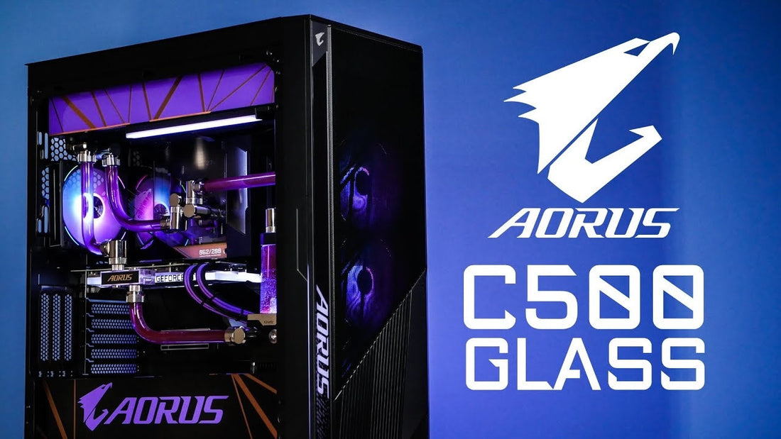 AORUS C500 Glass premium full tower gaming cabinet with tempered glass and high airflow design