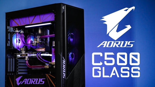 AORUS C500 Glass premium full tower gaming cabinet with tempered glass and high airflow design