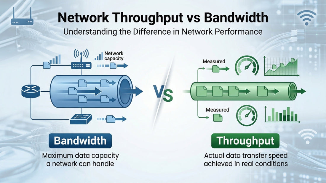 Bandwidth vs throughput explained with simple comparison for better network performance and internet speed understanding