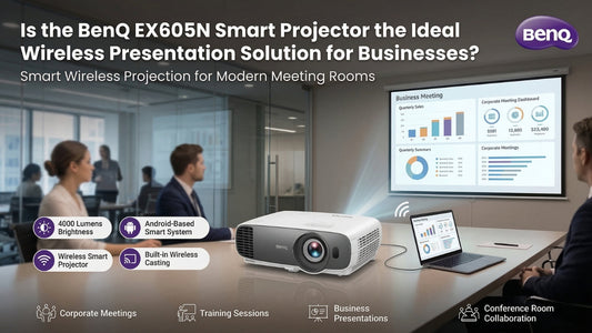 BenQ EX605N Smart Projector wireless presentation solution for business meeting rooms with 4000 lumens brightness and Android OS in Chennai Tamil Nadu