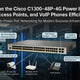 Cisco C1300-48P-4G 48-Port PoE Switch powering IP cameras, access points and VoIP phones for business networking in Chennai Tamil Nadu