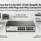 D-Link DES-1016A 16-Port Fast Ethernet Switch for plug-and-play network expansion in offices and small businesses