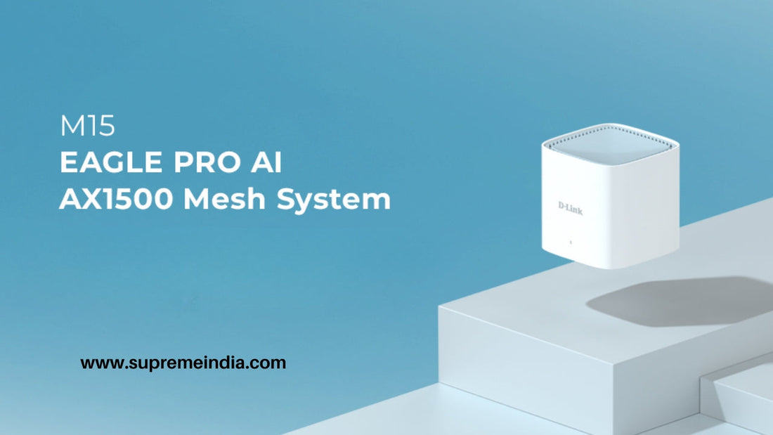 D-Link Eagle Pro AI AX1500 Mesh Wi-Fi System M15 Pack of 2 for whole home coverage at Supreme Computers Chennai