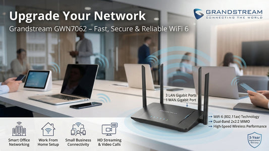 Grandstream GWN7062 WiFi 6 router for fast, secure and reliable networking in Chennai Tamil Nadu