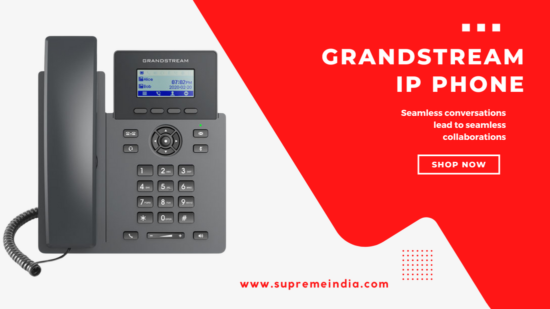 Grandstream IP phones for secure and scalable business communication at Supreme Computers Chennai