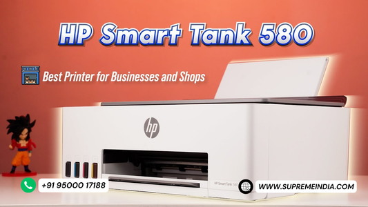 HP Smart Tank 580 ink tank printer for small businesses with low cost printing, available from dealer in Chennai and Tamil Nadu