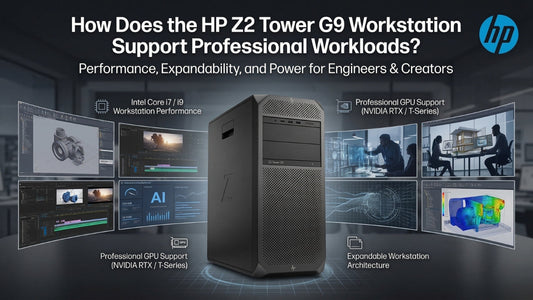HP Z2 Tower G9 Workstation for professional workloads with Intel processor and NVIDIA RTX graphics available from dealer in Chennai, Tamil Nadu