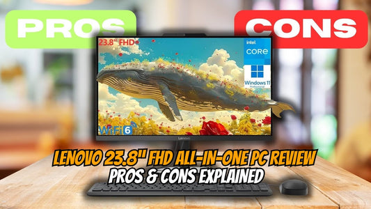 Lenovo 23.8 inch FHD All-in-One PC with Intel Core processor, Windows 11 Pro and WiFi 6 available in Chennai Tamil Nadu from Supreme Computers