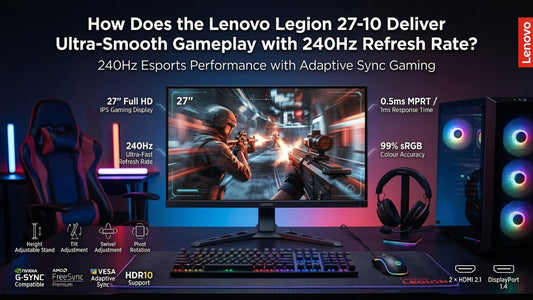 Lenovo Legion 27-10 240Hz gaming monitor with IPS display and ultra-smooth esports performance in Chennai Tamil Nadu