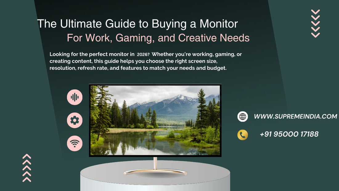 How to choose the right monitor for work, gaming and creative professionals – Supreme Computers Chennai Tamil Nadu