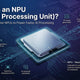 Neural Processing Unit (NPU) architecture diagram explaining how AI laptops use NPUs for faster AI processing and machine learning tasks
