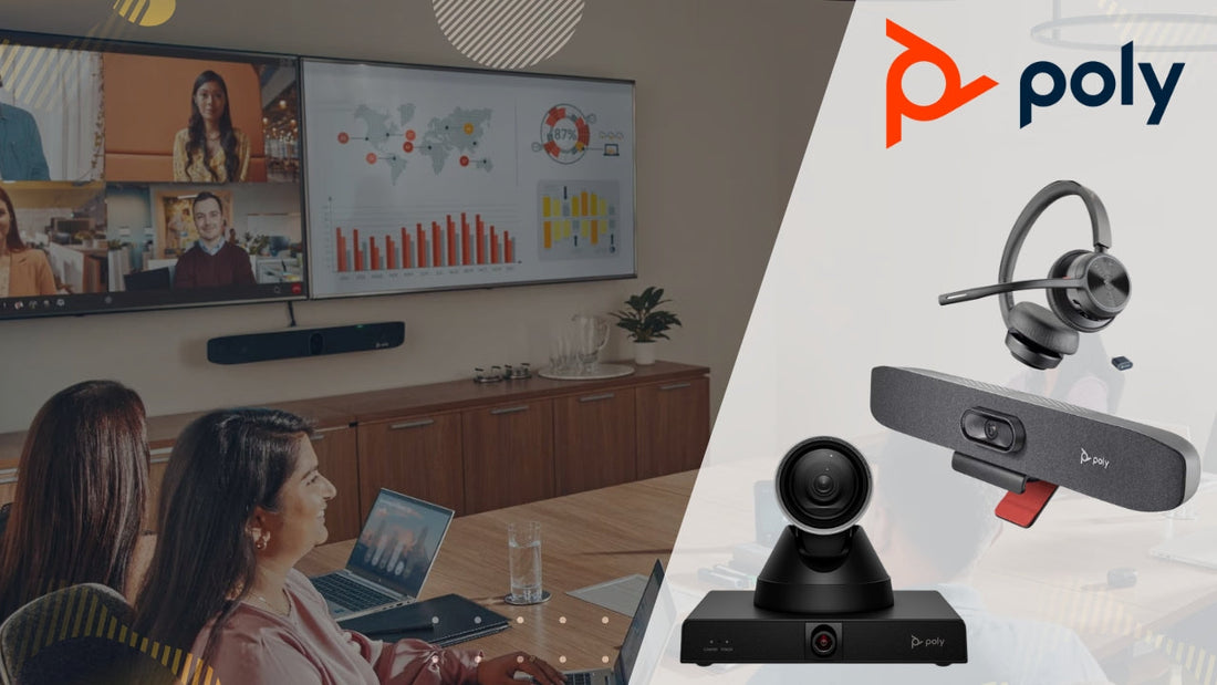 Poly video conferencing solution - webcam bar - headset - HP Poly Dealer in Chennai - Supreme Computers