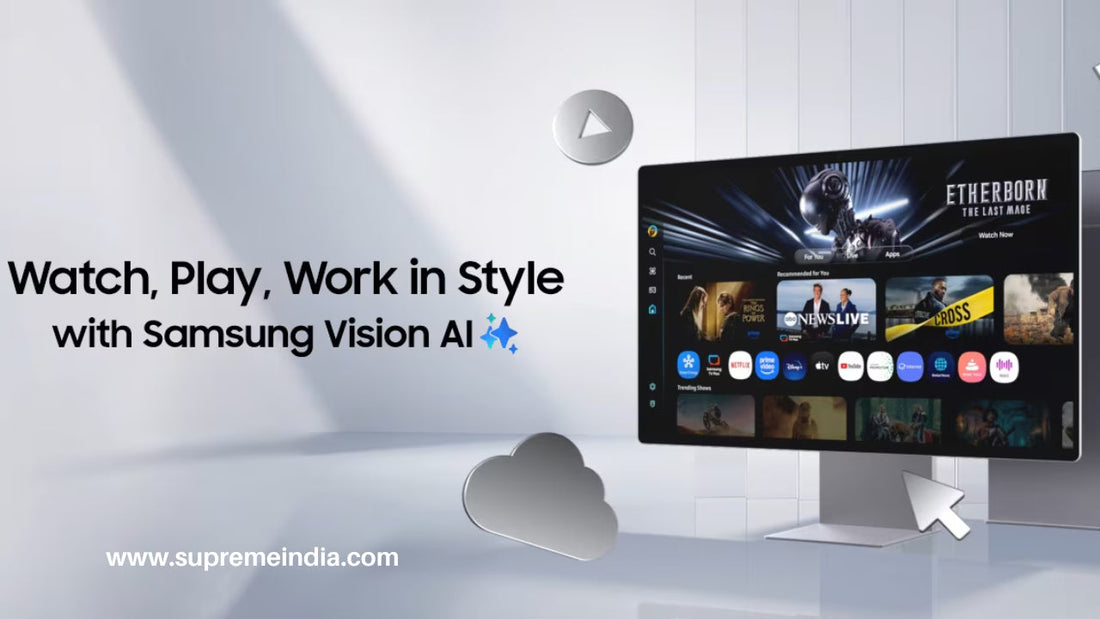 Samsung Vision AI Smart TV with AI picture, sound optimization and smart features in Chennai