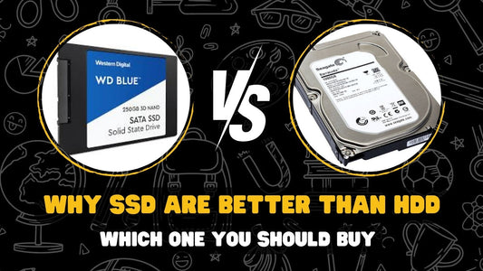SSD vs HDD comparison chart showing speed differences – Supreme Computers Chennai