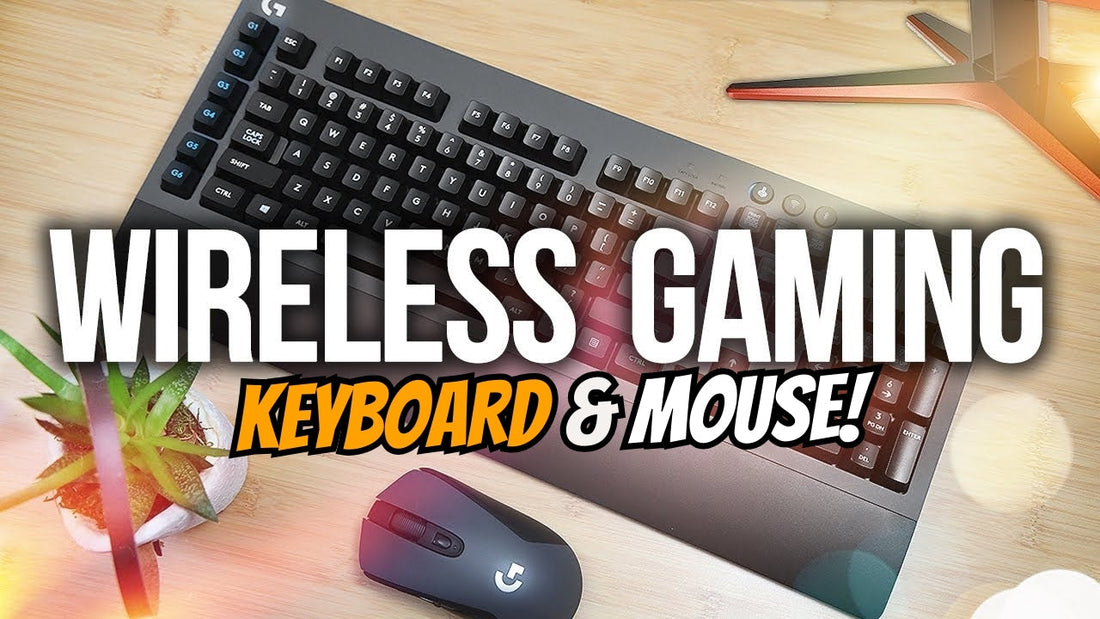 Wireless gaming keyboard and mouse combo designed for lag-free gaming and high-performance PC setups