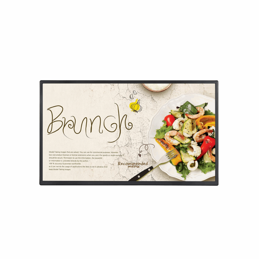 LG 32SM5J-B – 32" Full HD Standard Signage, 24/7 Usage, 3 Years Onsite Warranty - Front View