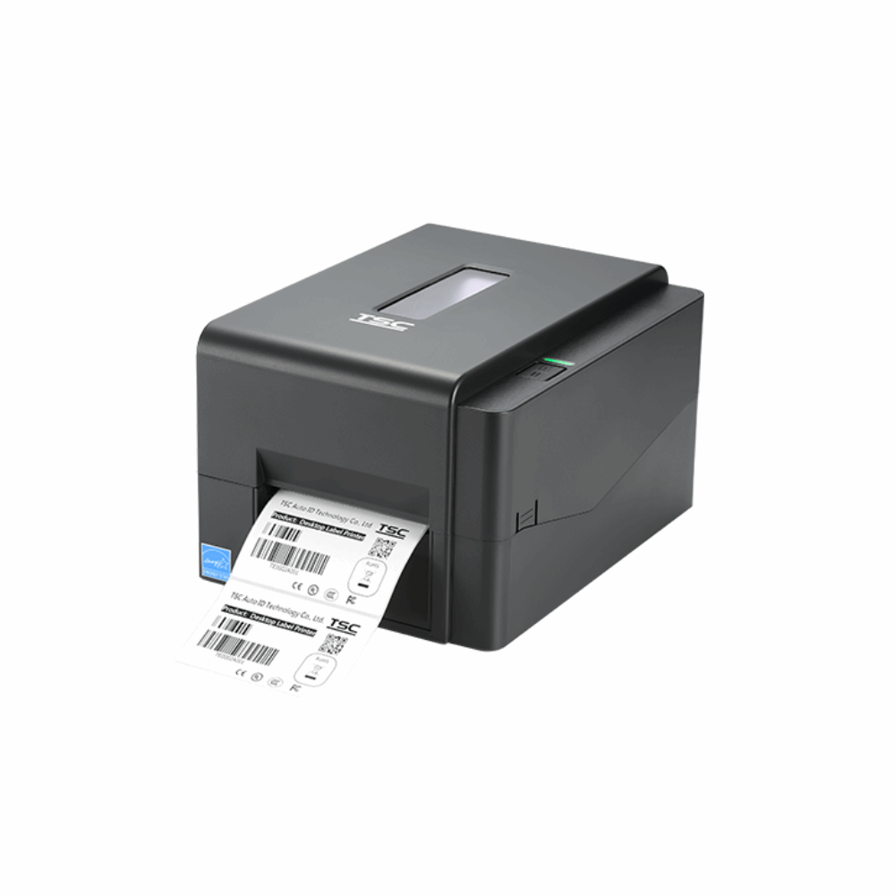 TSC TE 210 – Thermal Transfer Label Printer, 4", 203 dpi, 6ips, 64MB SDRAM, 128MB Flash, USB 2.0, RS232, Ethernet - Front View