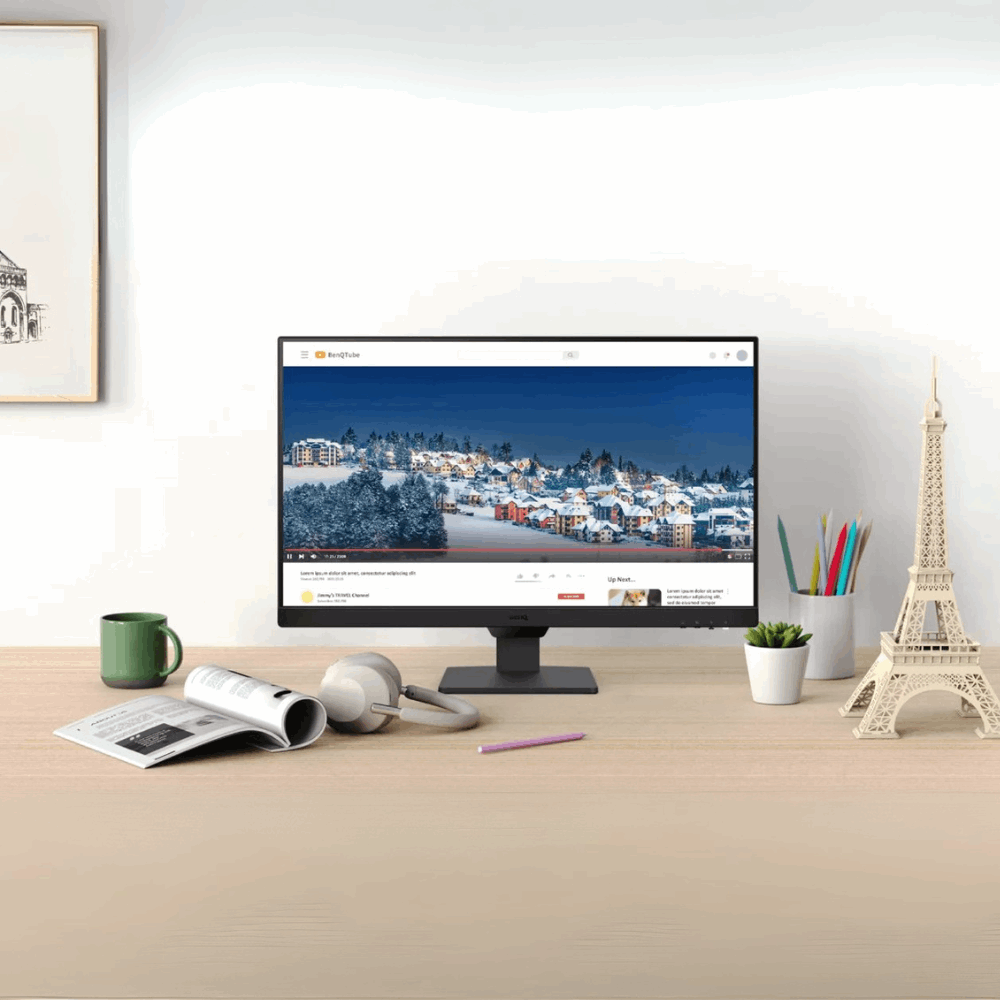 BenQ GW2790 – 27" FHD IPS Borderless, 100Hz, 99% sRGB, Dual HDMI/DP, Speakers, Coding Mode, Wall Mount, 3 Year Warranty - Front View