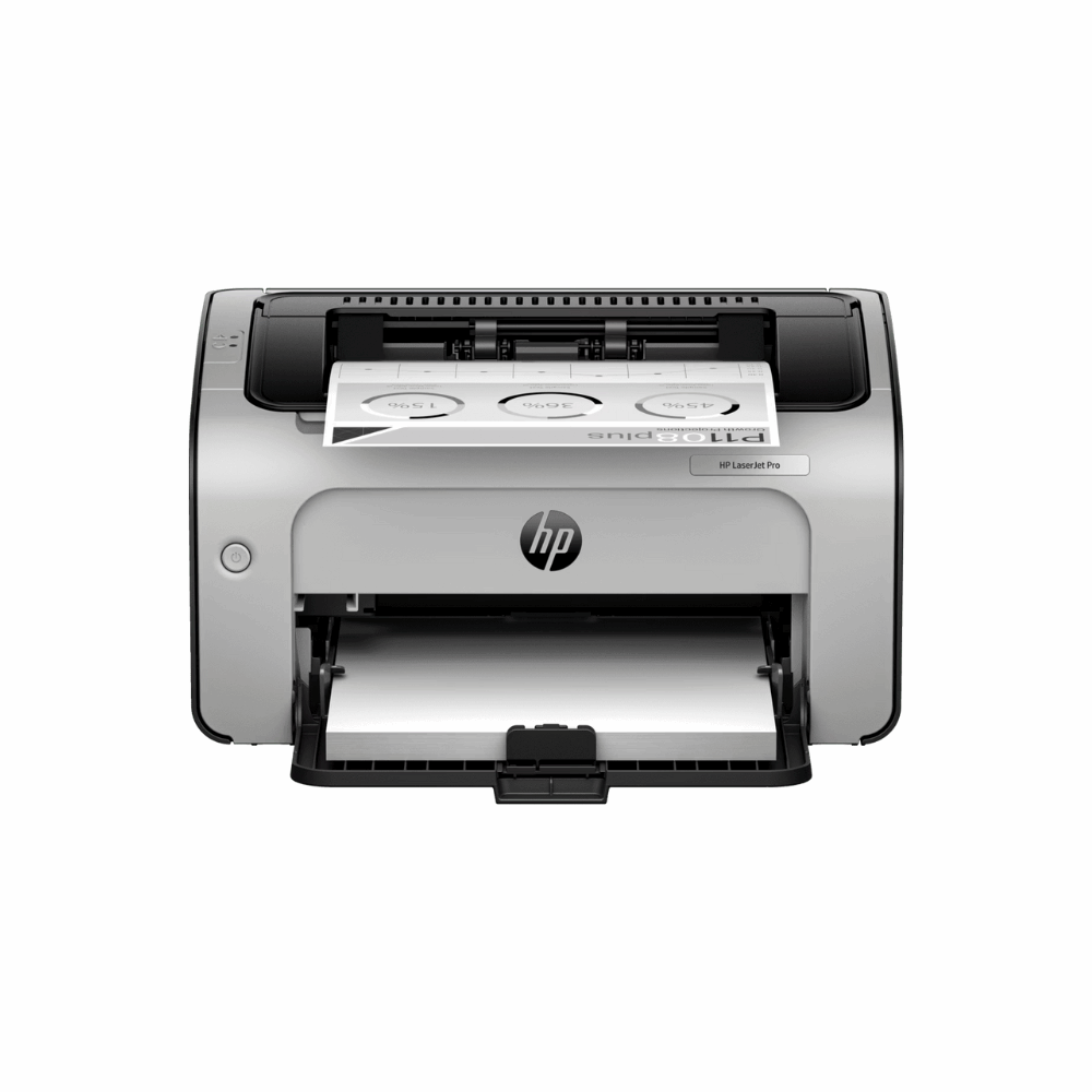HP LaserJet P1108 Plus (53P41A) – Personal Monochrome Laser Printer, 88A Toner, Compact Design, USB, 1 Year Warranty - Front View