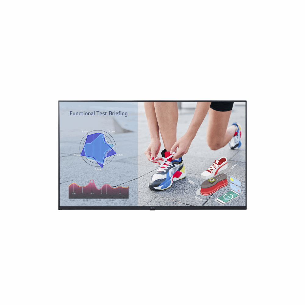 LG 55UL3J – 55" UHD Signage Display, 16/7 Usage, 4K UHD, 3 Years Onsite Warranty - Front View