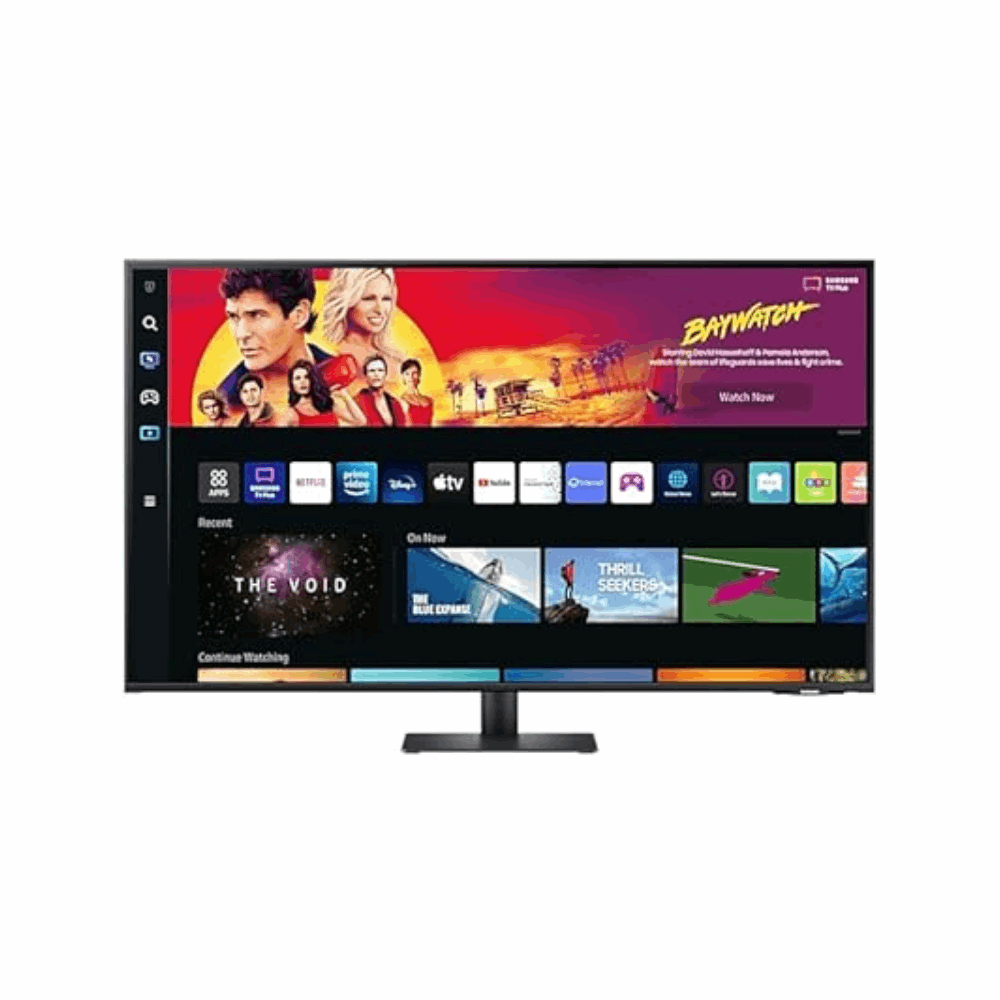 Samsung LS43DM702UWXXL – 43" 4K VA Smart Monitor, HDMI/USB-C/USB, HDR10, WiFi & BT, Dex & AirPlay, Speakers, 3 Year Warranty - Front View