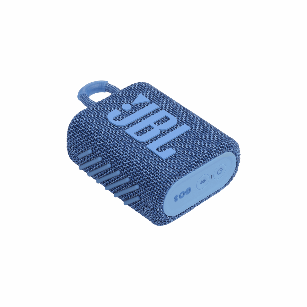 JBL GO3 ECO Portable Bluetooth Speaker (Blue)