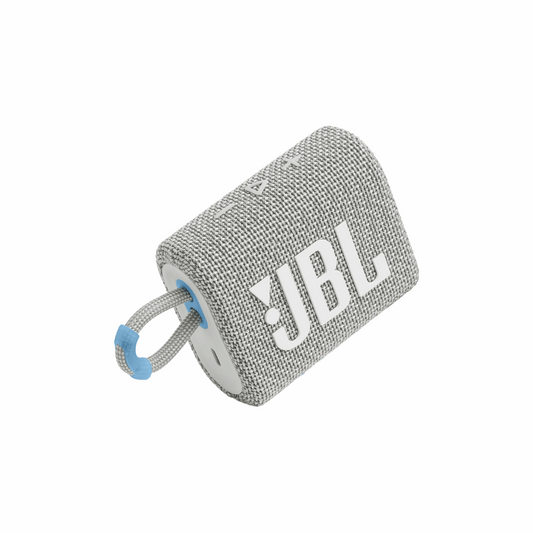 JBL GO3 ECO Portable Bluetooth Speaker (White)