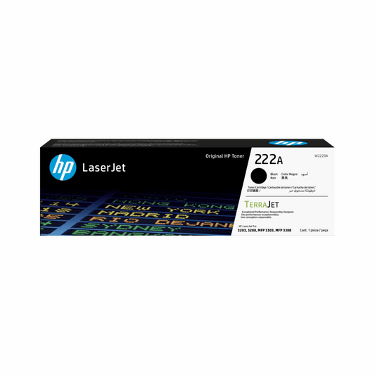 HP 222A Black LaserJet Toner Cartridge W2220A – 1300 Pages – Supreme Computers