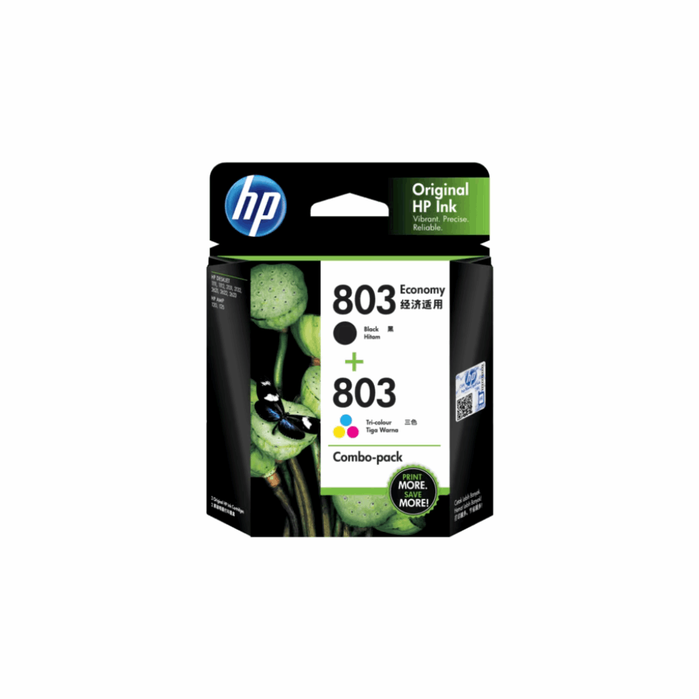 HP 803 Ink Cartridge Combo 3YP93AA