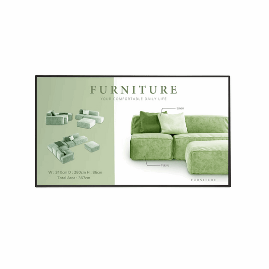 LG 55UM5N – 55" UHD Signage LFD Display, webOS Platform, Advanced Security, 24/7, 3 Years Onsite Warranty - Front View