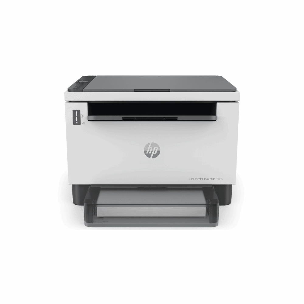 HP LaserJet Tank MFP 1005w (381U4A) – All-in-One Monochrome Laser Printer with Wi-Fi, 158A Toner, Free Installation, 1 Year Warranty - Front View
