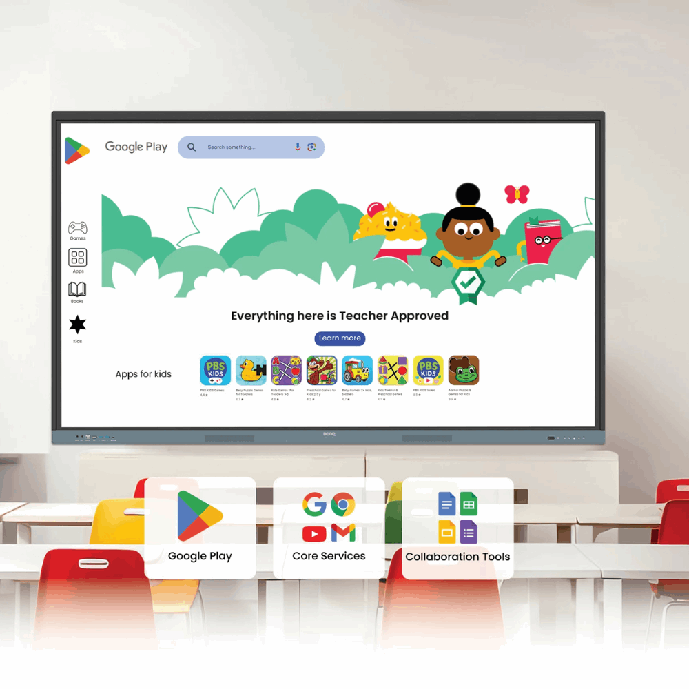 Benq 75" Interactive Flat Panel RE7504N Blk