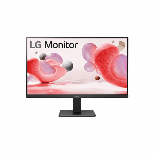 LG 24MR400-B – 23.8" FHD IPS Borderless Monitor, 100Hz, sRGB 99%, VGA/HDMI, HDMI Cable, Wall Mount, 3 Year Warranty - Front View