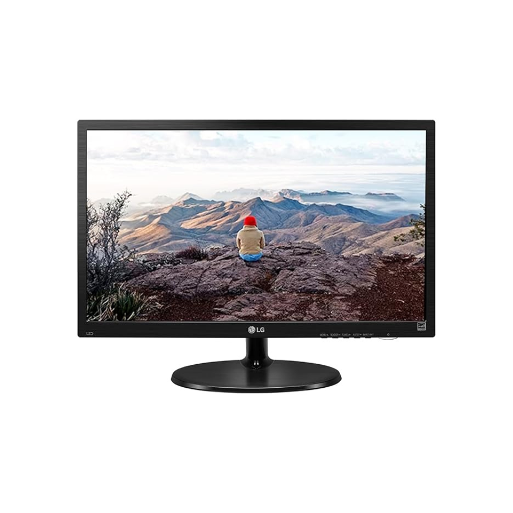 LG 19M38HB – 18.5" HD TN Monitor, 1366x768, VGA/HDMI, Wall Mount, 3 Year Warranty - Front View