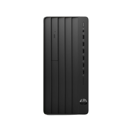Black HP Pro Tower 240  desktop computer tower on a white background