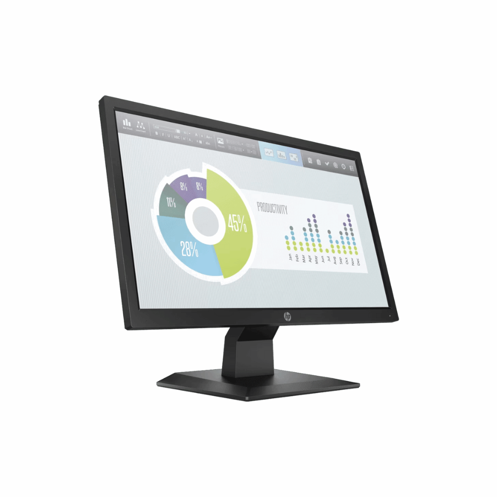HP V20 (1H849A6) – 19.5" HD+, VA Panel, VGA/HDMI, 1600x900, Tilt -5° to +25°, 3 Years Warranty - Side View