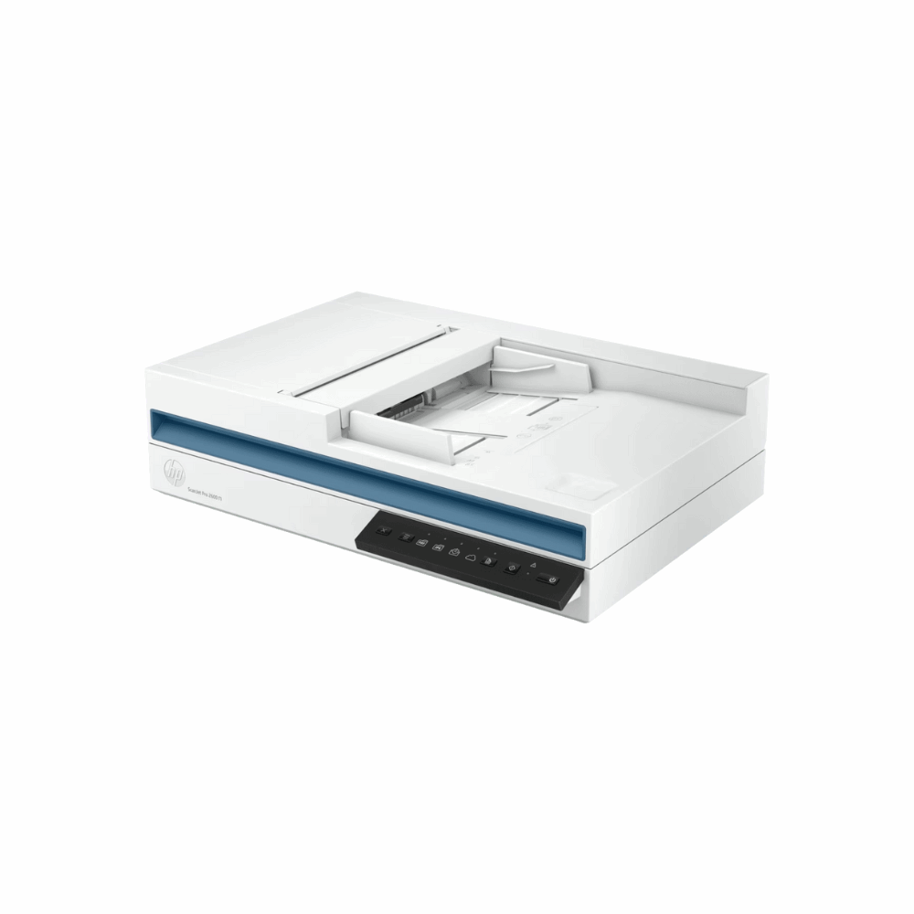 HP ScanJet Pro 2600 f1 (20G05A) – Flatbed Document Scanner, 25 PPM / 50 IPM, Duplex, 60-Sheet ADF, 1,500 Pages Daily Duty Cycle, 1 Year Warranty - Side View