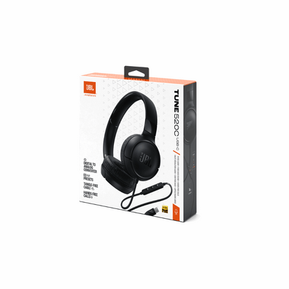 JBL Tune520CBLK USB-C Wired On-Ear Headphone