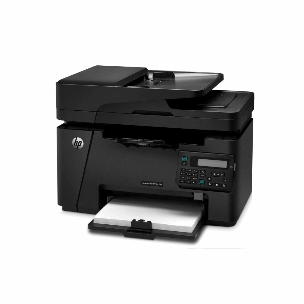 HP LaserJet Pro MFP M128fn (CZ184A) – All-in-One Monochrome Laser Printer with Fax, Network, ADF, Legal Size Support, 3 Year Warranty - Side View