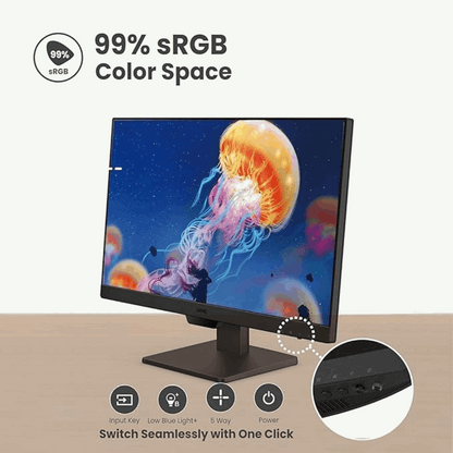 BenQ GW2790Q – 27" 2K QHD IPS Borderless, 100Hz, 99% sRGB, HDMI/DP, Speakers, Coding Mode, Wall Mount, 3 Year Onsite Warranty- Side View